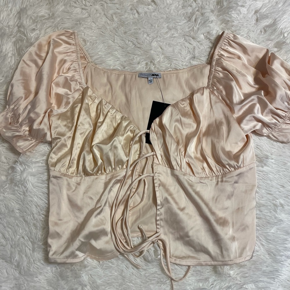 Large, silk short sleeve shirt